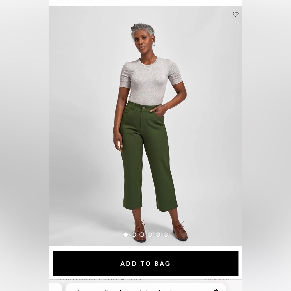 NWT Universal Standard twill crop pants